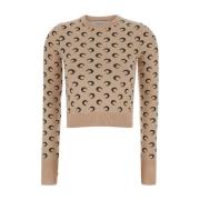 Måne Jacquard Sweater Beige