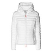 White Daisy Letvægts Puffer Jakke