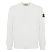 Hvid Bomuld Logo Sweater