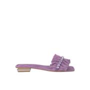 Ruffled Flat Sandal