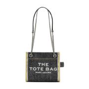 Denim Chain Tote Taske