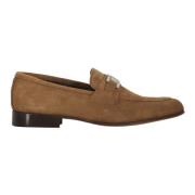 Suede Penny Bar Loafers