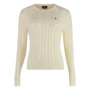 Uld Cashmere Kabelstrik Sweater