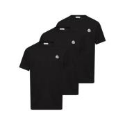 Sort Logo Patch T-shirt Pakke med 3