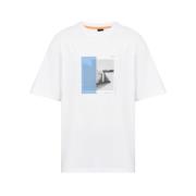 Bomuld Crew Neck T-shirt Hvid