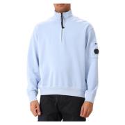 Blå Half-Zip Sweater Elegant Stil