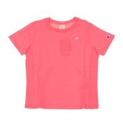 Pink Crewneck Tee til Kvinder