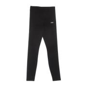 Sort elastisk talje leggings