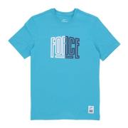 Basketball Tee Teal Nebula Statement