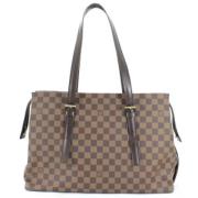 Pre-owned Canvas louis-vuitton-tasker