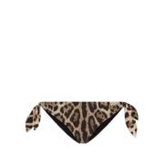 Leopard Print Bikini Beachwear Marrone