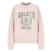 Pink Bomuld Crewneck Sweatshirt