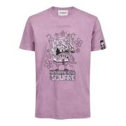 Raspberry Regular Fit Jersey T-shirt med SpongeBob Print