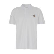 Fox Head Patch Polo Shirt White