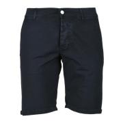 Grå Bermuda Shorts i Bomuldsblanding