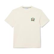 Broderet Badge Tee Off White