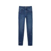 Blomsterpyntede Skinny Jeans