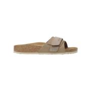 Beige Casual Sandaler med Justerbar Lukning