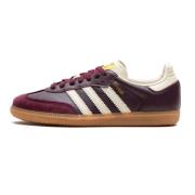 Maroon White Gold Samba OG Sneakers