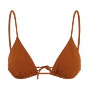 Brun Trekant Bikini Top Badetøj