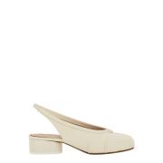 Hvide Slingback Balletsko