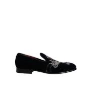 Velour Blomst Loafers