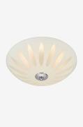 Plafond Petal LED 43 cm Hvid/Kromfarvet