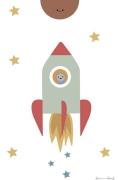 Pelcasa - Plakat Solar Rocket - Hvid - Posters - - Homeroom