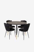 Furniture Fashion - Spisegruppe Doris med spisebordsstol Limhamn - Sor...