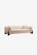 Hanah Home - Sofa 3-pers. - Vaha - Hvid - 3-pers. sofaer - - Homeroom