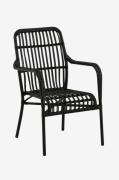 Venture Home - Lounge Chair Rizal - Sort - Havelænestole - - Homeroom