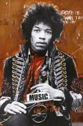 Malerifabrikken - Poster Hendrix by artist - Flerfarvet - Posters - - ...