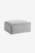 Kave Home - Puf Blok 90 x 70 cm - Grå - Fodskamler & puffer - - Homero...