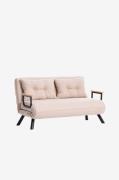 Hanah Home - Sovesofa 2-pers. - Sando - Beige - Sovesofaer - - Homeroo...