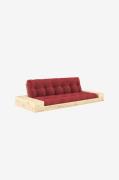 Karup Design - Base Sovesofa m. 2 sidebokse Tre-personers - Rød - Sove...