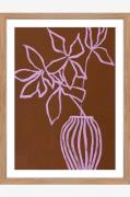 Malerifabrikken - Fine Art Board / Lilac umber / Egetræsramme - Brun -...