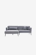 Hanah Home - Hjørnesofa Otis Left - Grå - Sofaer med chaiselong - - Ho...