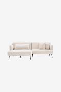 Hanah Home - Hjørnesofa Otis Left - Beige - Sofaer med chaiselong - - ...