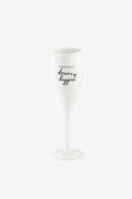 Champagneglas Med Print 6-pak CHEERS 100ml