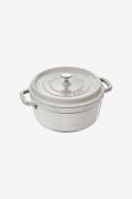 Staub - Gryde La Cocotte rund 18 cm, 1,7 l - Grå - Gryder & kasserolle...