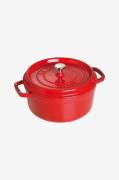 Staub - Gryde La Cocotte rund 26 cm, 5,2 l - Rød - Gryder & kasserolle...