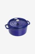 Staub - Gryde La Cocotte rund 24 cm, 3,8 l - Blå - Gryder & kasserolle...