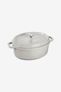 Staub - Gryde La Cocotte oval 23 cm, 2,35 l - Grå - Gryder & kasseroll...