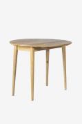 Wood Furniture - Rundt egetræsbord, bog Light 90cm - Brun - Spiseborde...