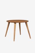 Wood Furniture - Spisebord Lula, 90cm, rund, eg - Brun - Spiseborde - ...