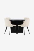 Venture Home - Spisebord Strada med stol Night - Beige - Spisegrupper ...