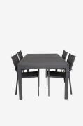 Venture Home - Spisegruppe Marbella med 4 stole Copacabana - Sort - Sp...