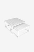 Fritab - Batchbord Easy 60 x 60 x 31 cm, 70 x 70 x 36 cm - Hvid - Sofa...