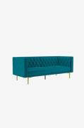 Dorel Home - Sofa 3 sæder Marseille - Grøn - 3-pers. sofaer - - Homero...