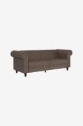 Dorel Home - Sofa 3 sæder Felix - Brun - 3-pers. sofaer - - Homeroom
